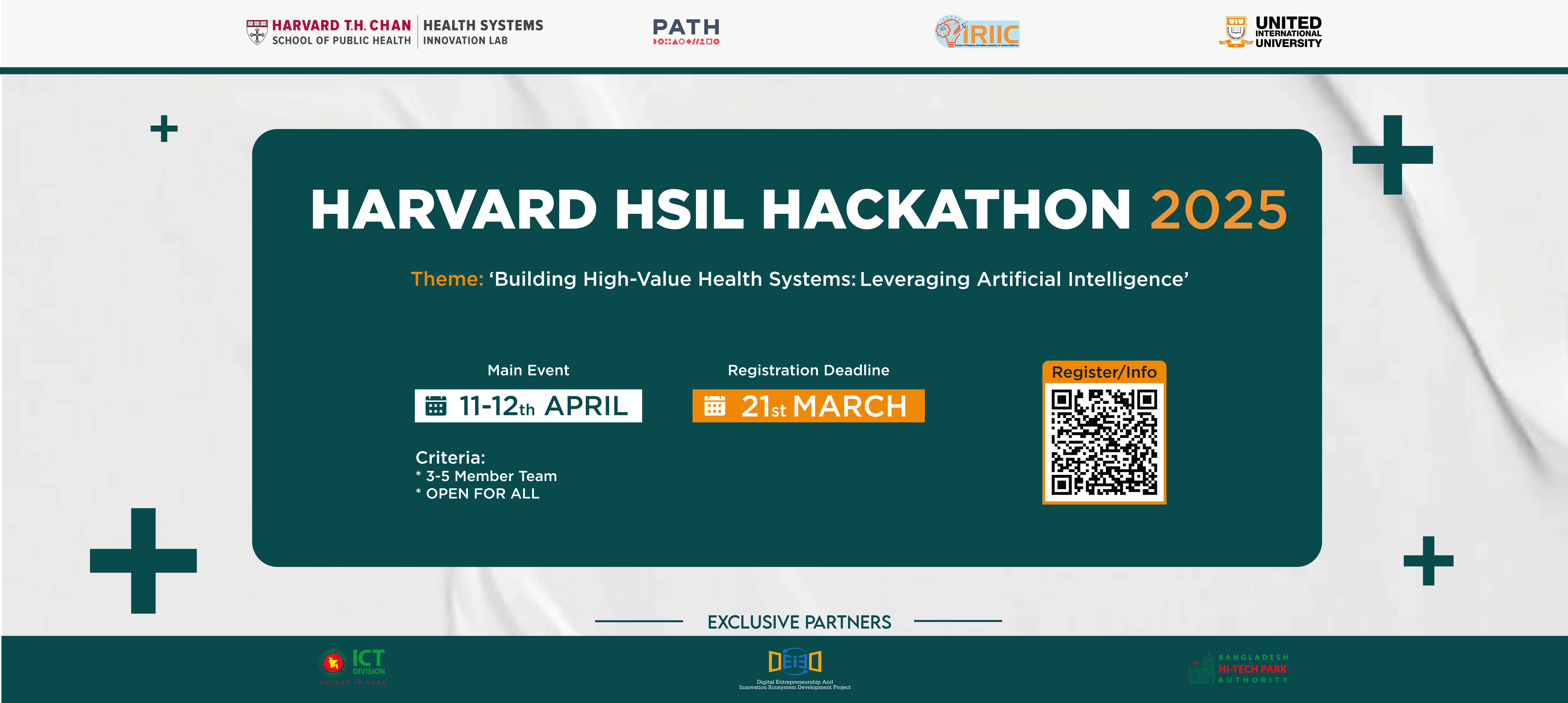 Harvard HSIL Hackathon 2025 Banner